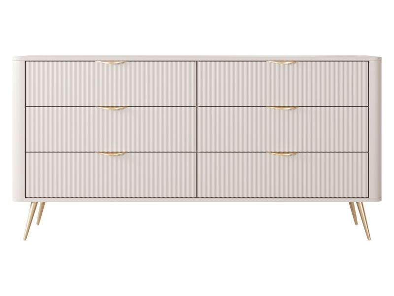 Kommode Lante 163 6S 164 cm Sandbeige