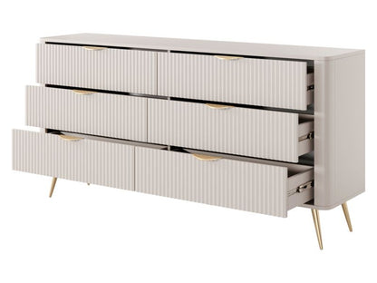 Kommode Lante 163 6S 164 cm Sandbeige