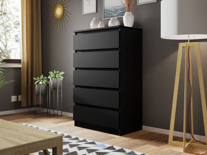 Komoda Malwa M5 70x40x112 cm Sort