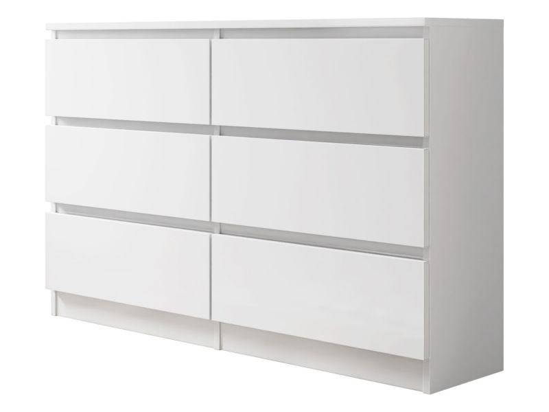Komoda Malwa M6 120 cm Hvid