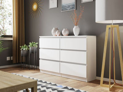 Komoda Malwa M6 120 cm Hvid