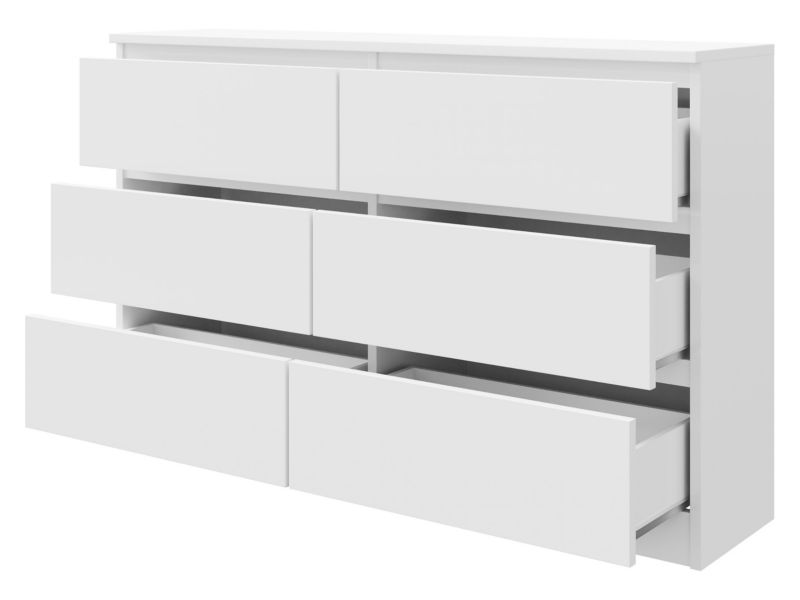 Komoda Malwa M6 120 cm Hvid
