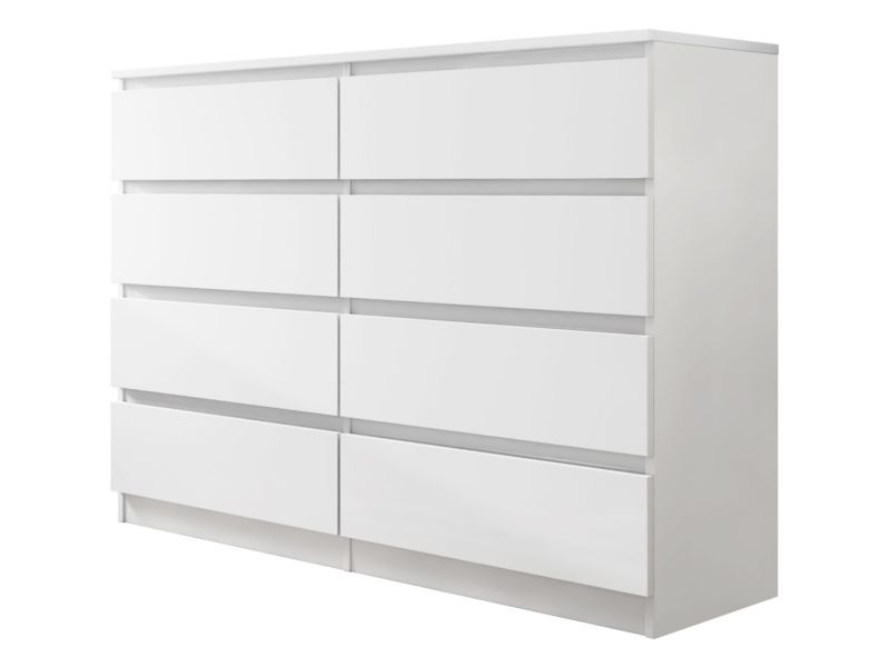 Komoda Malwa M8 140 cm Hvid