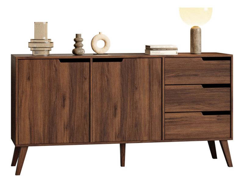 Komoda Nordelo 2D3S 160x80x40 cm Warmia Walnut