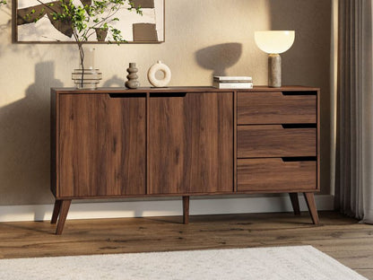 Komoda Nordelo 2D3S 160x80x40 cm Warmia Walnut