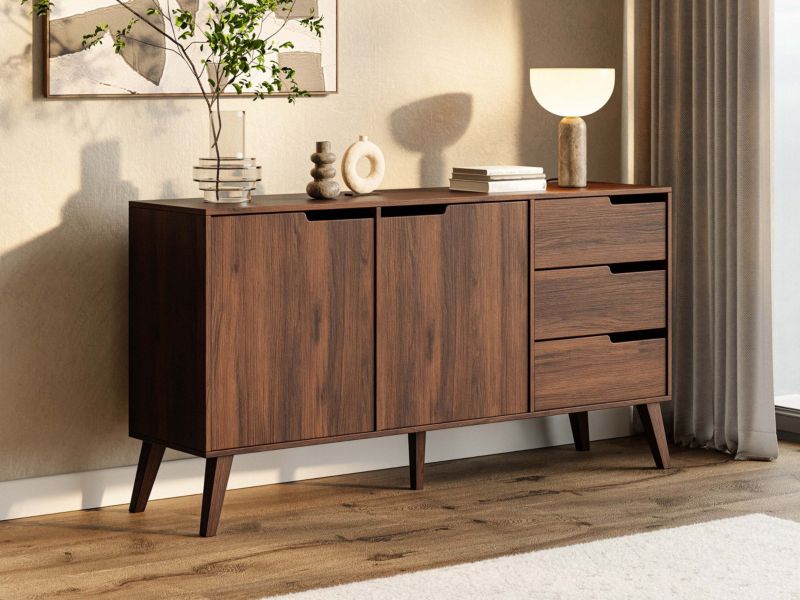Komoda Nordelo 2D3S 160x80x40 cm Warmia Walnut
