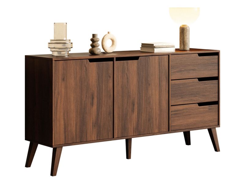 Komoda Nordelo 2D3S 160x80x40 cm Warmia Walnut