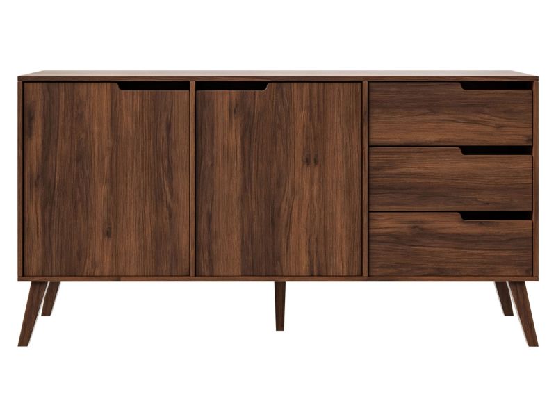 Komoda Nordelo 2D3S 160x80x40 cm Warmia Walnut