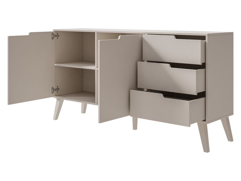 Komoda Nordelo 2D3S 160x80x40 cm Warmia Walnut