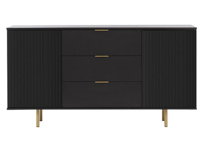 Kommode Nubia K2D3SZ Sort 150x41x80 cm