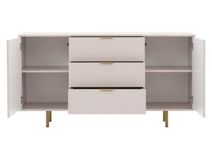 Kommode Nubia K2D3SZ Sort 150x41x80 cm