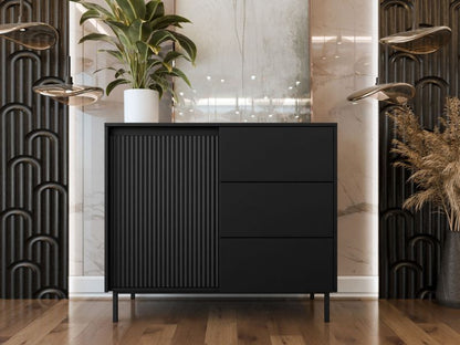 Komoda Ozmi 1D3SZ Sort 103x90x50 cm