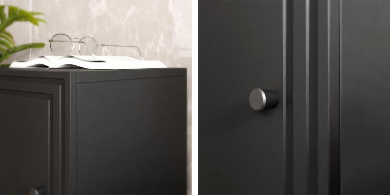 Komoda Palazzo Bis 150 3D Sort 1 stk.