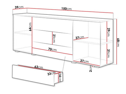 Kommode Paris 150 cm Wotan