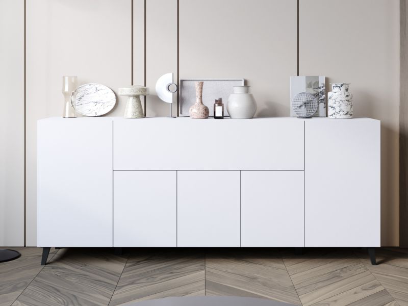 Komode Phuket 180 180x38x76 cm Hvid