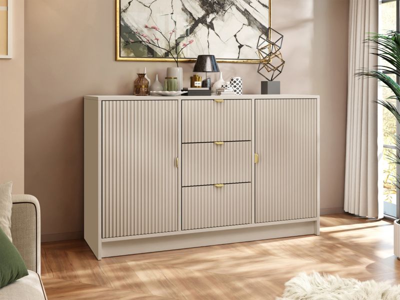 Komoda Tireno 2D3SZ 118x40x75 cm Sandbeige