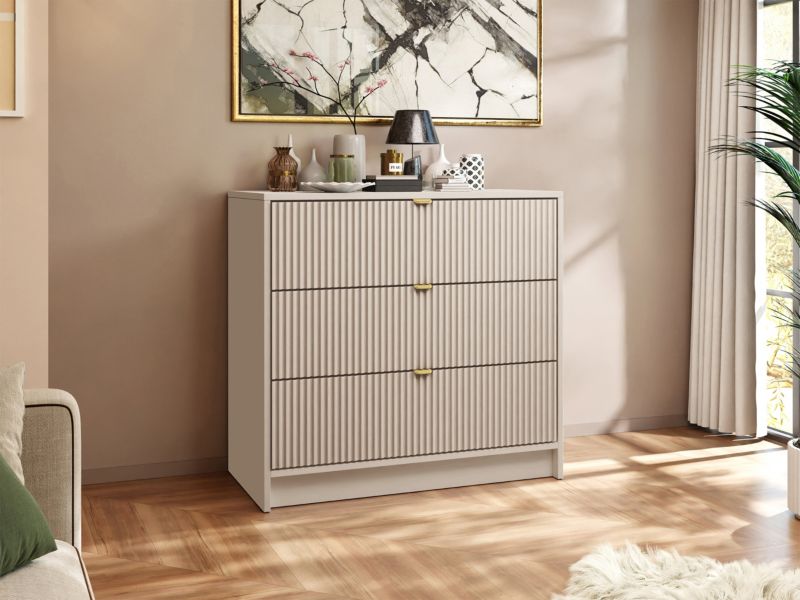 Komoda Tireno 3SZ 80 cm Sandbeige