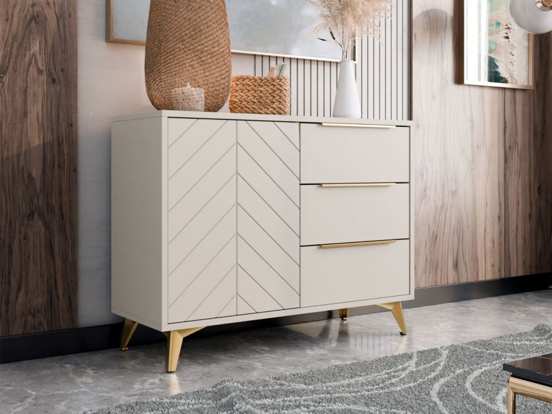 Komoda Xylix 100 cm Sandbeige 1 stk.