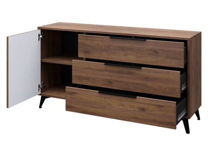 Kommode Xylix 1D3SZ 154x80x40 cm Okapi Valnød
