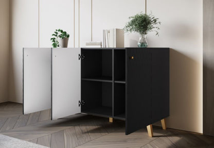 Komoda RTV LOKET S 120 cm Sort MDF Mønster M10