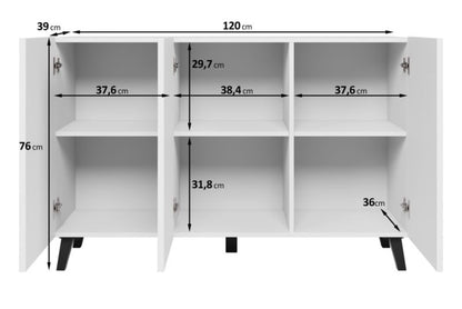 Komoda LOKET S 120 cm Kaszmirowy Beż