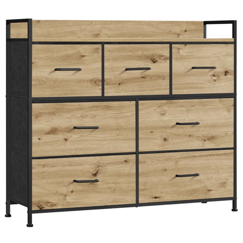 Komoda Songmics 98 cm Dąb Artisan