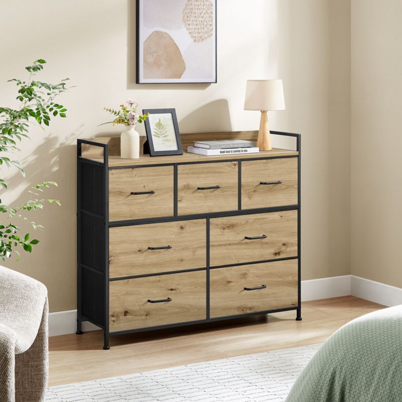 Komoda Songmics 98 cm Dąb Artisan