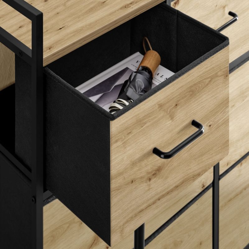Komoda Songmics 98 cm Dąb Artisan
