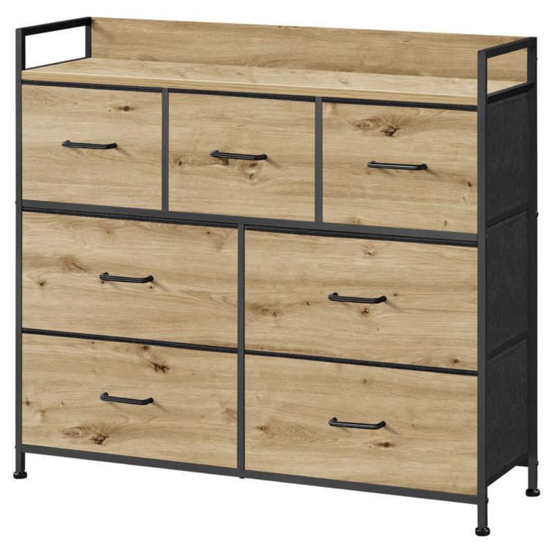 Komoda Songmics 98 cm Dąb Artisan