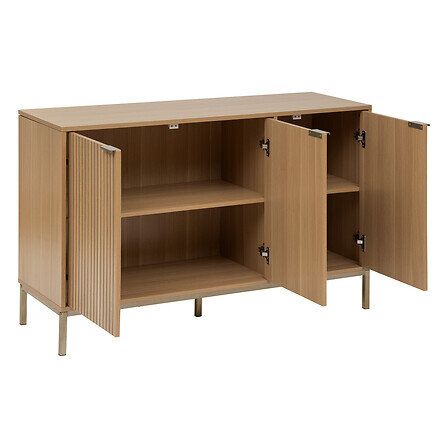 Komode Tasso Rillet Natur 120 cm Guldben
