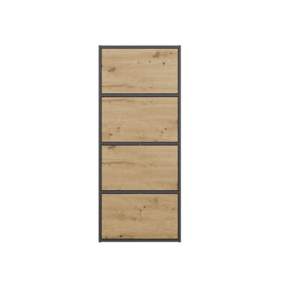 Komoda ALMA 119 cm Antracyt Artisan 4 Døre