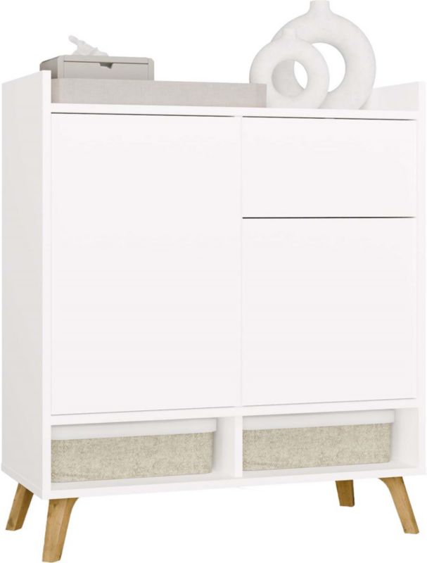 Komode Colin 80x92x35 cm Hvid Mat