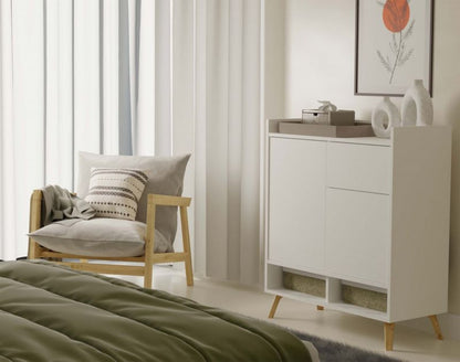 Komode Colin 80x92x35 cm Hvid Mat