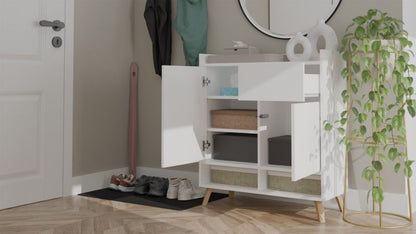 Komode Colin 80x92x35 cm Hvid Mat