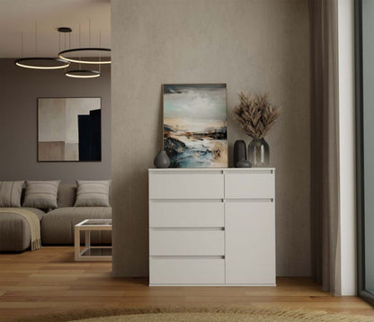 Komoda Malwa 1D5S 100x40x93 cm Hvid Mat