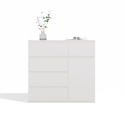 Komoda Malwa 1D5S 100x40x93 cm Hvid Mat