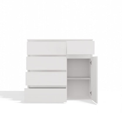 Komoda Malwa 1D5S 100x40x93 cm Hvid Mat