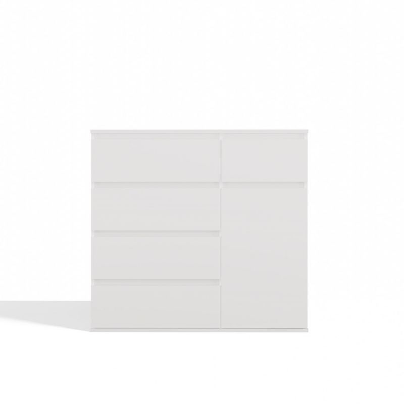 Komoda Malwa 1D5S 100x40x93 cm Hvid Mat