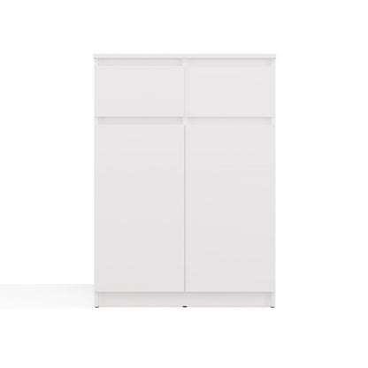 Komoda Malwa 2DD2S 2 Døre 2 Skuffer Hvid 39,5x97x70 cm