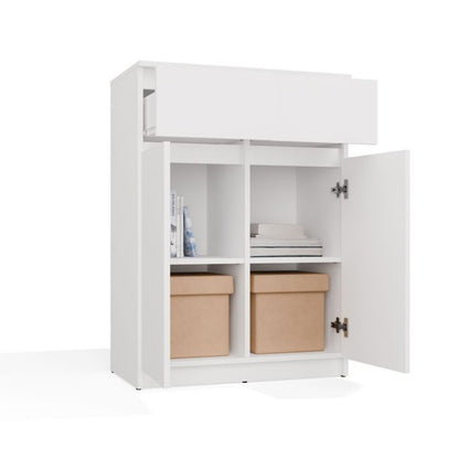 Komoda Malwa 2DD2S 2 Døre 2 Skuffer Hvid 39,5x97x70 cm
