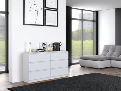 Komoda Malwa M6 140 Hvid 40x138x75 cm