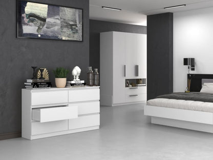 Komoda Malwa M6 140 Hvid 40x138x75 cm