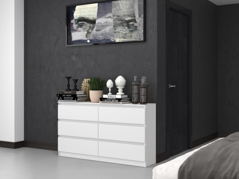 Komoda Malwa M6 140 Hvid 40x138x75 cm
