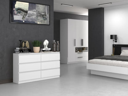 Komoda Malwa M6 140 Hvid 40x138x75 cm
