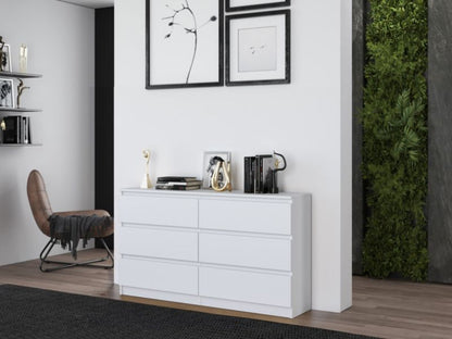 Komoda Malwa M6 140 Hvid 40x138x75 cm