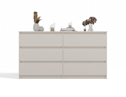 Kommode Malwa M6 140 Kaszmir Beige 40x138x75 cm