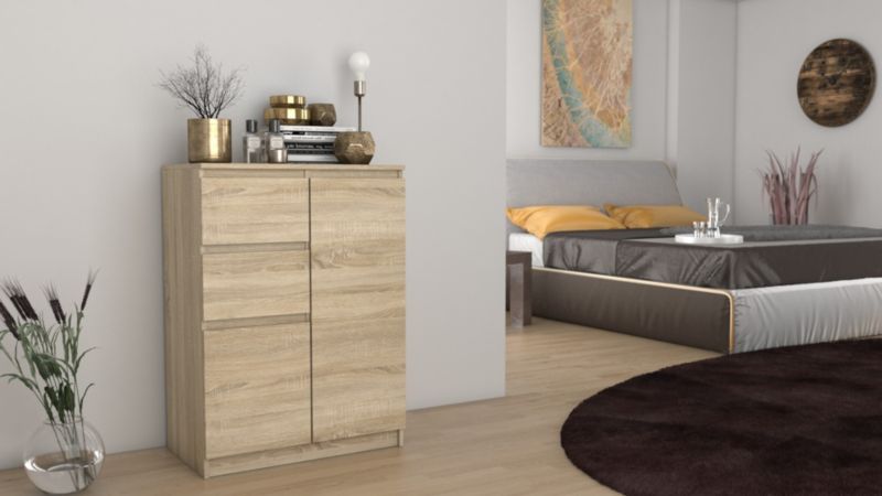 Komoda Topeshop 2D2S 40x70x97 cm Eg