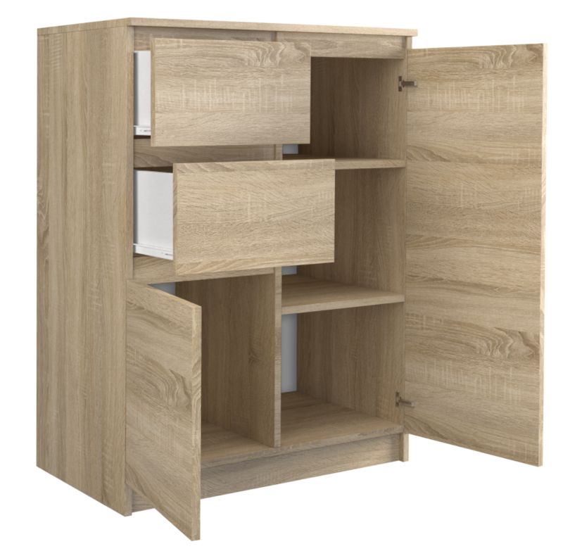 Komoda Topeshop 2D2S 40x70x97 cm Eg