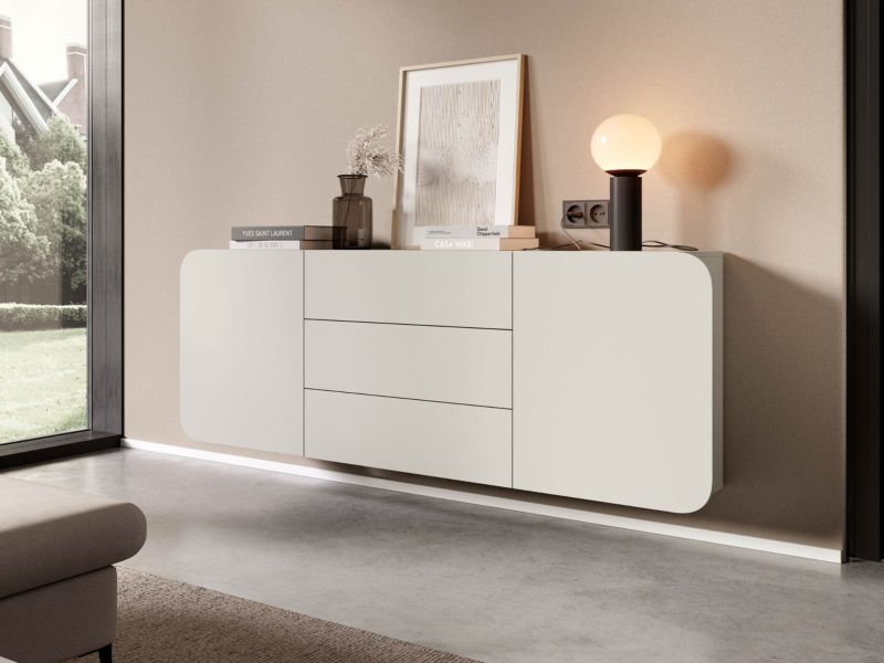 Væghængt Kommode Rene 2DD3S 200 cm Kashmir