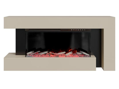 Kommode med pejs MIRJAN 24 Haga 120 cm Kashmir